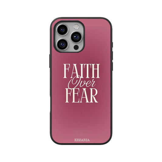 Faith over fear phone case